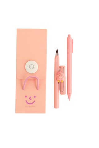 Set cancelleria kawaii rosa