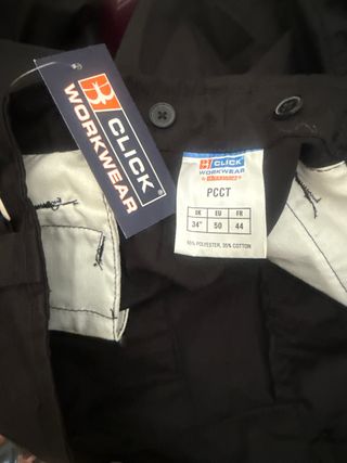 Pantalones Click Workwear - Negro