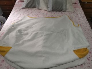 Funda Puff BotYcht blanca/amarilla 
