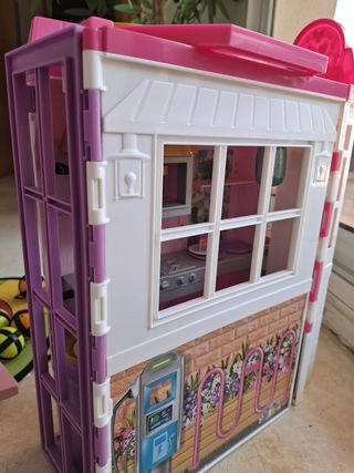 Lote juguetes con Barbie, Restaurante, guitarra