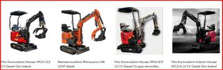 RETROEXCAVADORAS GIRATORIAS DE 1 a 4 Ton. KUBOTA