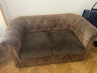 Sofás Chesterfield Marrón - 4uds