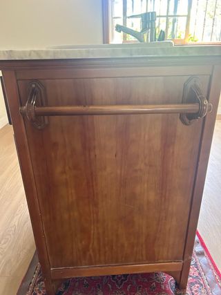 Mueble baño vintage madera