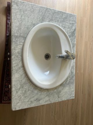 Mueble baño vintage madera
