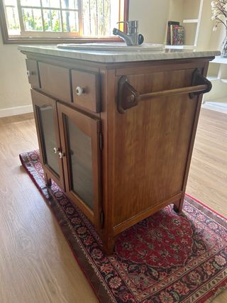 Mueble baño vintage madera