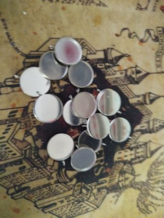 Colgantes redondos plata
