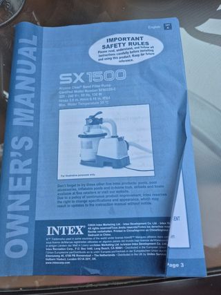 Depuradora INTEX usada - 1 mes