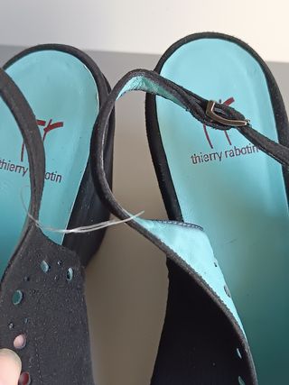 Thierry Rabotin sandali in camoscio 43.5