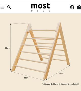 Triángulo Montessori de madera