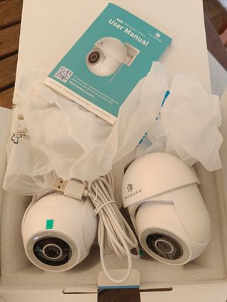 2 Cámaras Seguridad WiFi Ext. G12