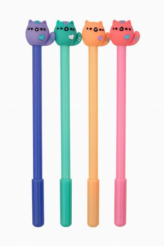 4 Penne Gel Kawaii Gatto