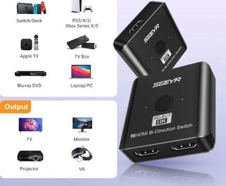 Conmutador HDMI SGEYR 8K Bi-direccional