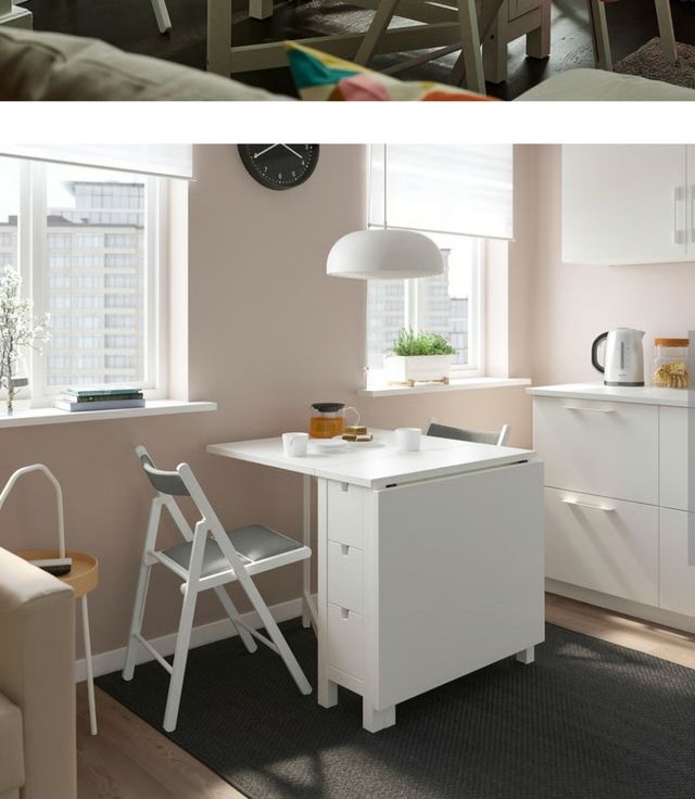 Norden - Tavolo pieghevole IKEA, bianco