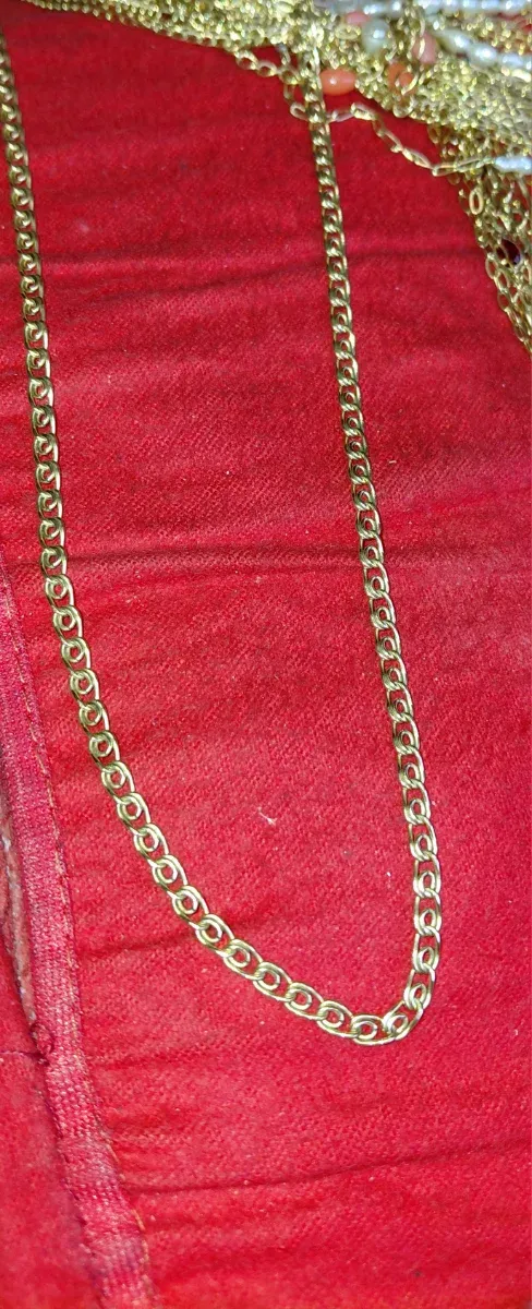 Catena in oro placcato in oro 14 kt 52 cm
