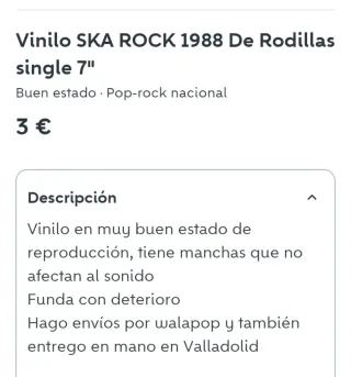 Lote SKA ROCK nacional 3 vinilos