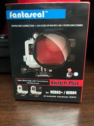 Lentes GoPro Fantaseal - Macro + Filtro Rojo