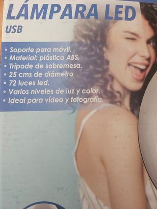 Aro Luz LED 10" para móvil