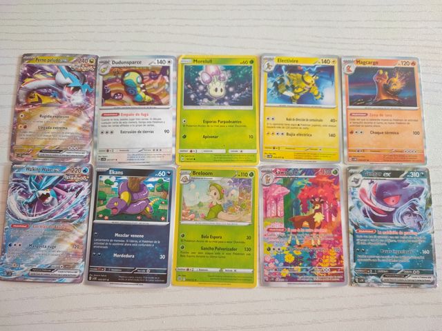 Cartas Pokémon - 10 cartas