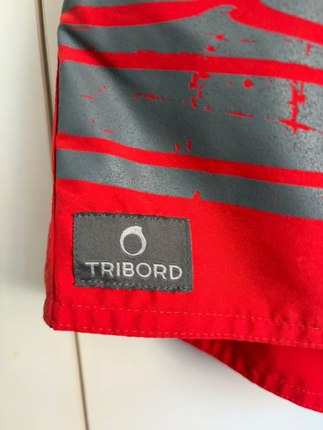 Bañador Tribord rojo de hombre