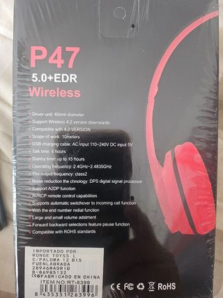 Auriculares inalámbricos P47