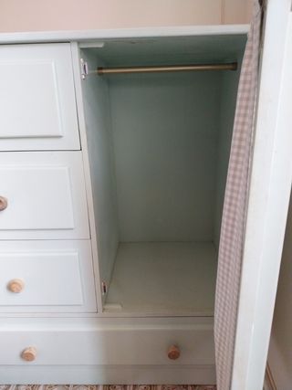 Cassettiera in legno per bambini - turchese