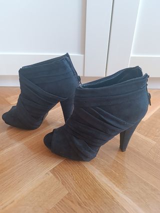 Botines negros 38 - Tacón - Abiertos