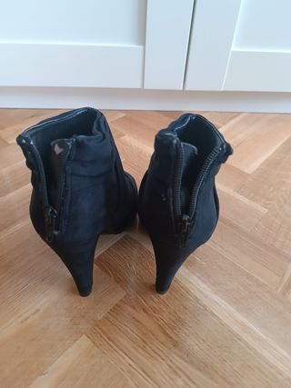 Botines negros 38 - Tacón - Abiertos