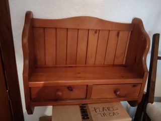 Estantería madera - 2 cajones pesa 8-9 kg
