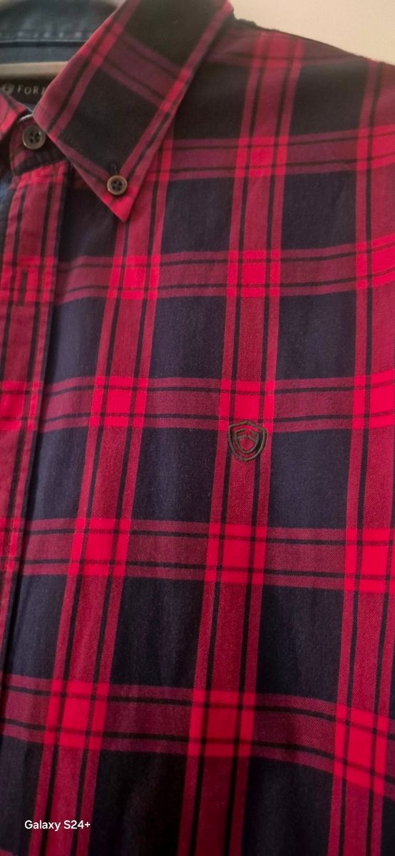Camisa Forescat cuadros rojos