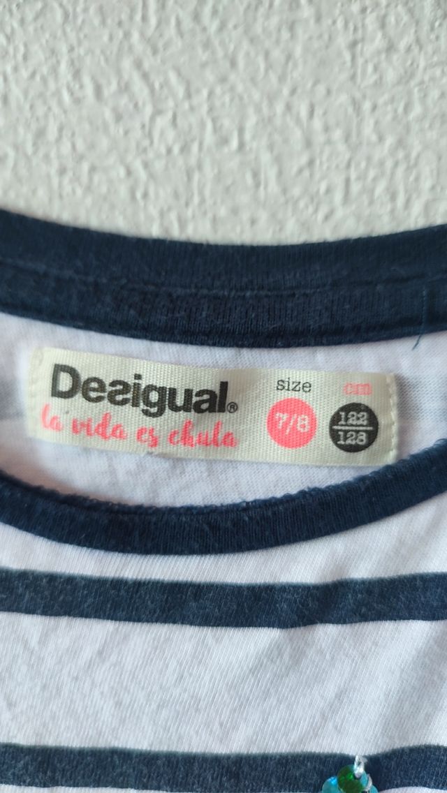 Vestido Desigual niña rayas