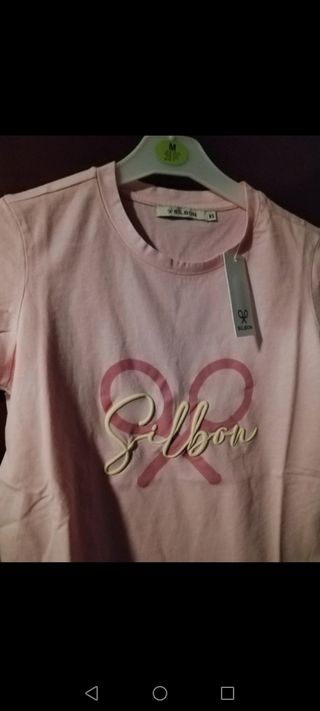 Camiseta Silbon rosa talla XS