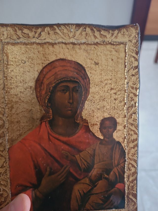 Icona sacra Madonna col Bambino