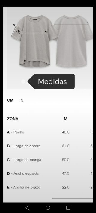 Jersey Zara M - Gris