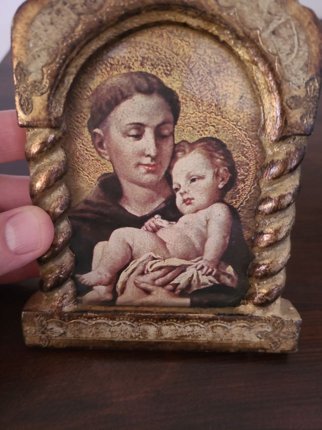 Icona sacra antica in legno