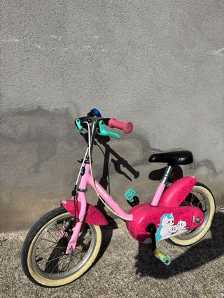 Bicicleta niña rosa