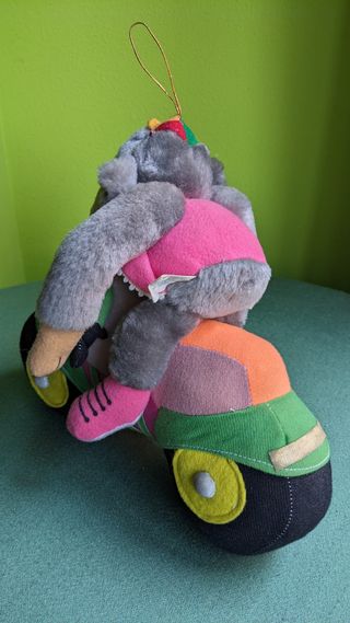 Peluche Mono en moto - Coleccionable