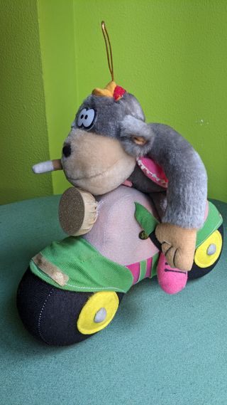 Peluche Mono en moto - Coleccionable