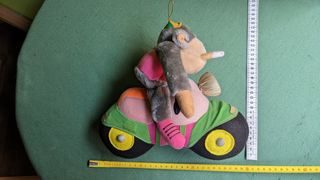Peluche Mono en moto - Coleccionable