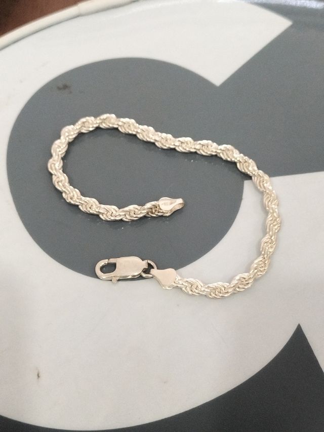 Pulsera plata chico nueva.