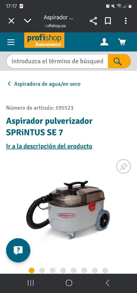 Aspiradora Sprintus SE7 - Limpieza Profunda