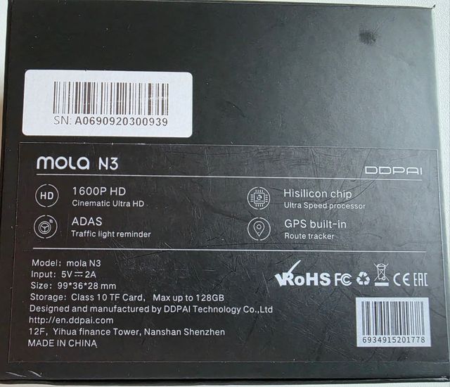 Cámara coche DDPAI - Dashcam