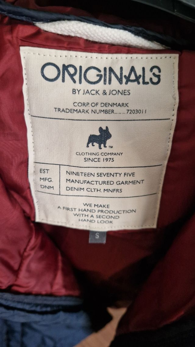 Chaqueta Originals Jack & Jones azul, talla S
