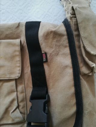 borsa Napapijri beige nera 38x30x10 cm