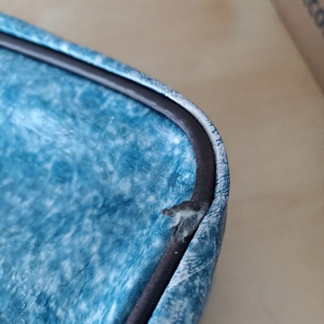 Bolso bandolera gato - polipiel azul