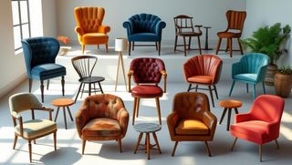 Tapicero variedad de telas coleres y texturas