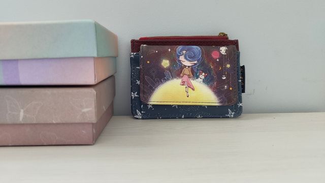 Cartera Sweet & Candy Azul - nuevo - 3 bolsillos