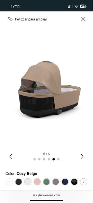 Capazo Cybex Priam Beige