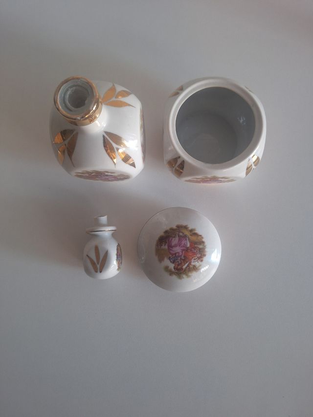 Juego tocador porcelana vintage