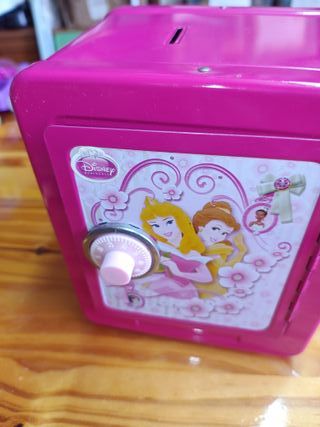 HUCHA CAJA FUERTE DE METAL DISNEY PRINCESA