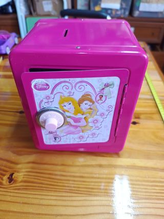HUCHA CAJA FUERTE DE METAL DISNEY PRINCESA